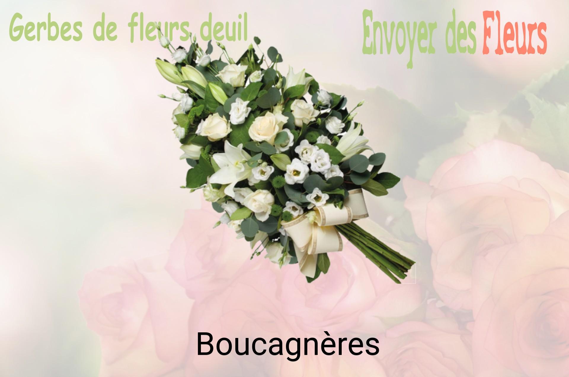 Gerbe de fleurs de deuil livrée à Boucagnères